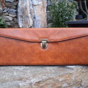 Vintage Charmin 22 Knitting Needles Pony Assorted Sizes Vinyl Leather Case